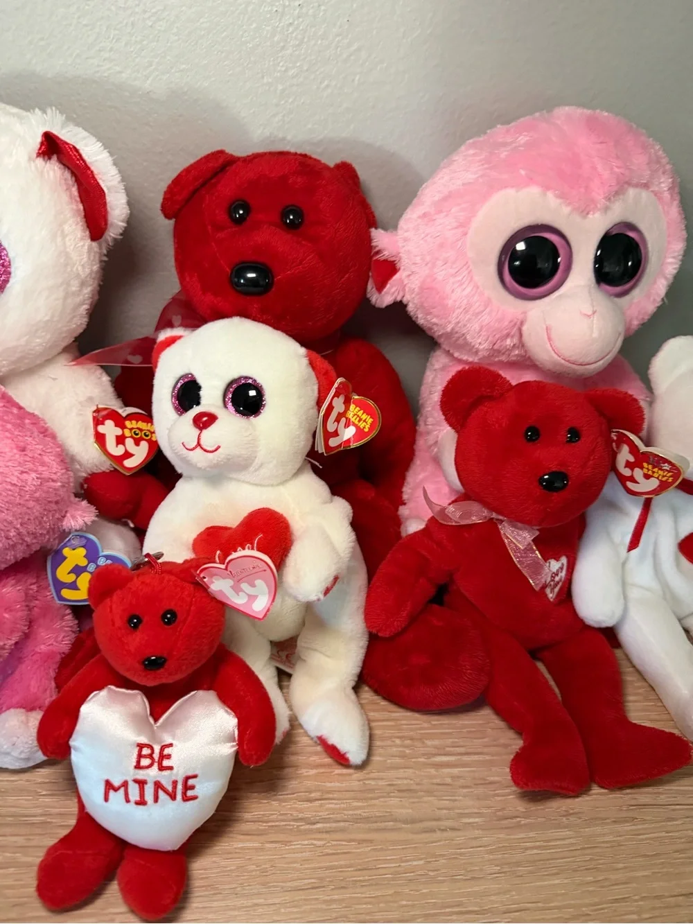 Valentine's Day Beanie Babies and Ty plushies 10 stuffed animals